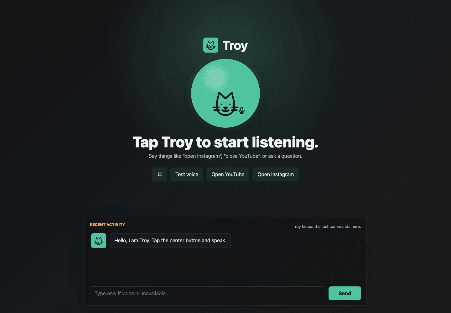 Troy - AI Voice Assistant - Voice Assistant Workflow